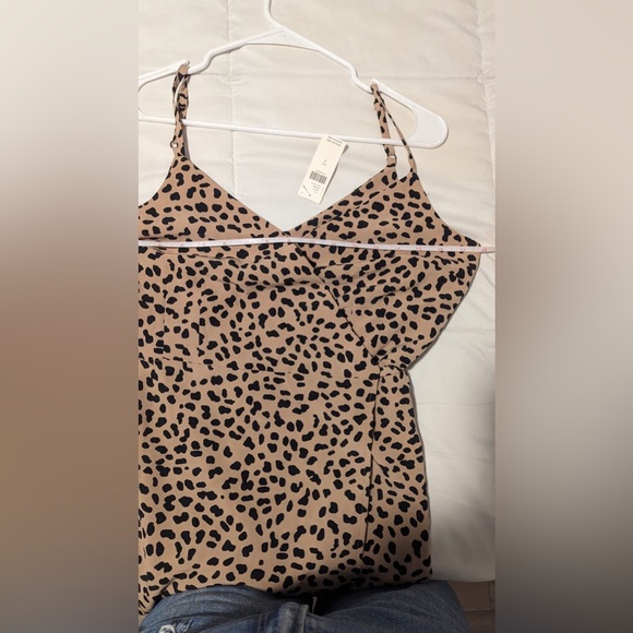 Anthropologie Sanctuary wrap it up spaghetti strap cheetah print dress - Picture 6 of 11